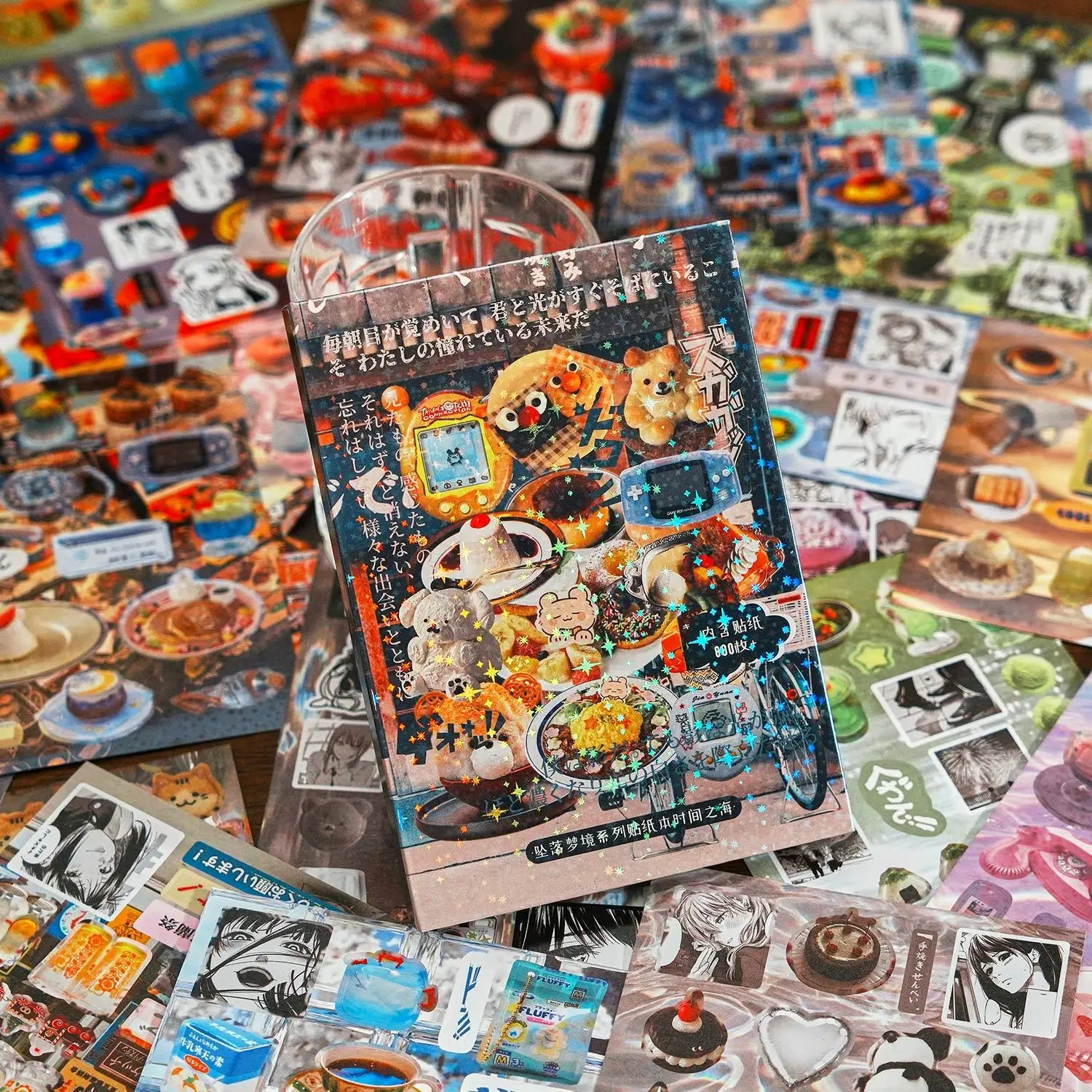 JIAMEI 45 pcs INS styles daily DIY sticker cartoon collage decorative paper Scrapbooking Material handmade Junk Journal