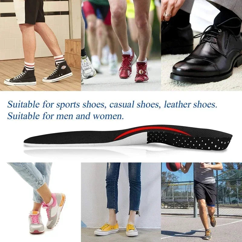 6Pcs Orthopedic Insoles for Feet Arch Support Plantar Fasciitis Orthopedic Insole Silicone Shock Absorbing Soft Running Cushi