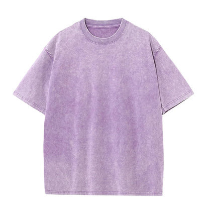 100% Cotton T-shirt Custom Logo Street Trend Short Sleeve T-shirt Embroidery Design European American Size Tops Printing Patt