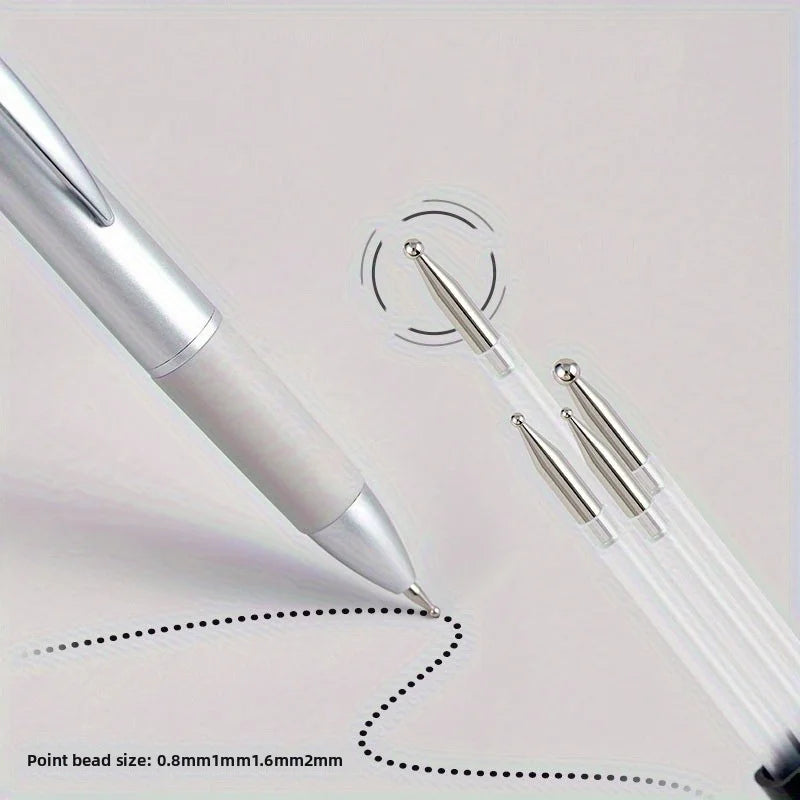 Nail Dotting Pen Nail Art Dotting Tools in Ballpoint Pen Design Nail Art Tip Dot Paint Manicure Kit for Dot Drawing Home Salo