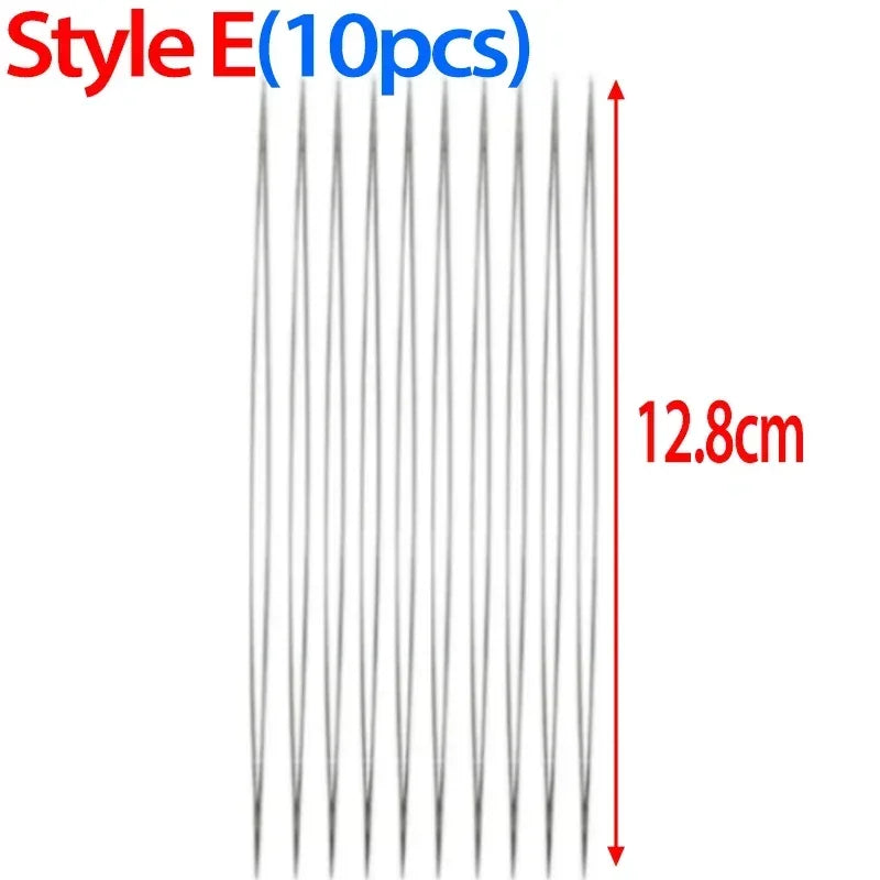 Beading Needles Pins Open Curved Big Eye Needle for Beads Bracelet DIY Jewelry Making Tools Handmade Craft Beaded Threading P