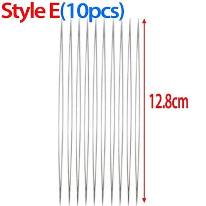 Beading Needles Pins Open Curved Big Eye Needle for Beads Bracelet DIY Jewelry Making Tools Handmade Craft Beaded Threading P