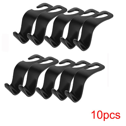 1/4Pcs Car Headrest Hooks Hanger for Bags Seat Back Organizer Holder Clips Auto Fastener Hooks Car Storage Interior Accessori