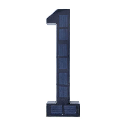 Solar Lighted House Number Outside Light-up LED Address Sign Waterproof Modern House Number Light Address Number for Door Dec