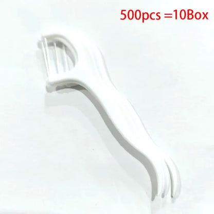 50pcs Dental Floss, Deep Cleaning Dental Floss For Proper Oral Care, Portable Disposable Dental Floss Picks For Travel Daily 