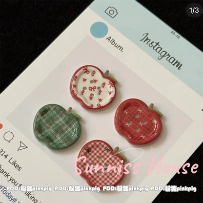 25Pcs Mixed Color Handmade Resin Round 2/4-hole Button for Sewing Clothes Accessories Crafts Scrapbooking DIY Apparel Supplie
