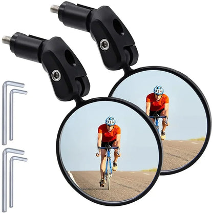 Universal Bicycle Mirror Rearview Adjustable Rotate Wide-Angle Cycling Handlebar Rear View Mirrors for MTB Road Bike Accessor