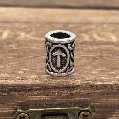 Nostalgia 1pcs Tree Of Life Bead For Hair Beard Braids Norse Runes Viking Symbols Beads For Bracelet Jewelry Making - TIWAZ