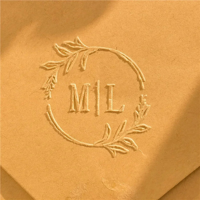 Customize Embossing Stamp Wedding Monogram Embosser Stamp,Personalized 2 initials Embosser Stamp,Wedding gift,hand held embos