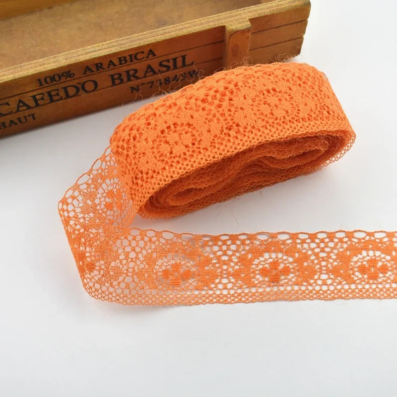 Lace Trim, 10 Yards High Quality Lace Tape, 40MM Wide Embroidered Trim for Sewing, DIY Crafts, Scrapbooking Projects, Gift Wr
