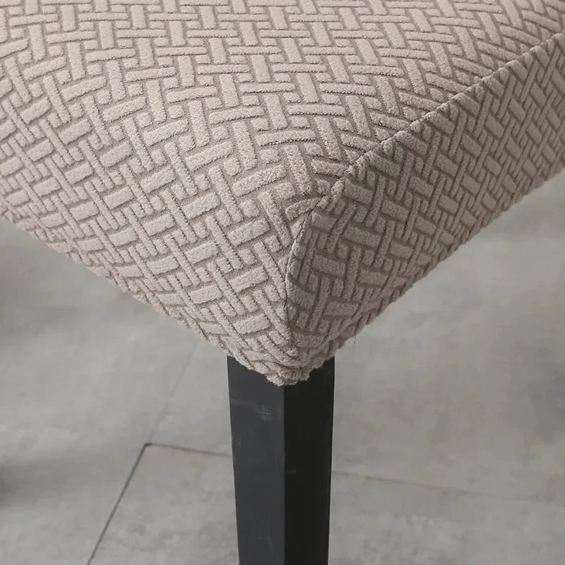 Elastic Dining Room Chair Cover Stretch Thick Jacquard Kitchen Chair Cover Slipcover For Dining Kitchen Hotel Wedding Banquet