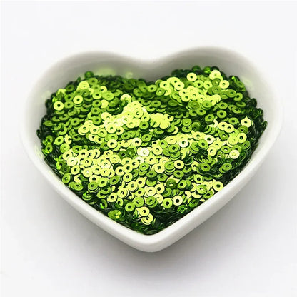 10g Solid Color Sequins Flat Round Pvc Clothing and Shoes Accessories DIY Hand-embroidered Flat Pieces 3mm 4mm 5mm 6mm