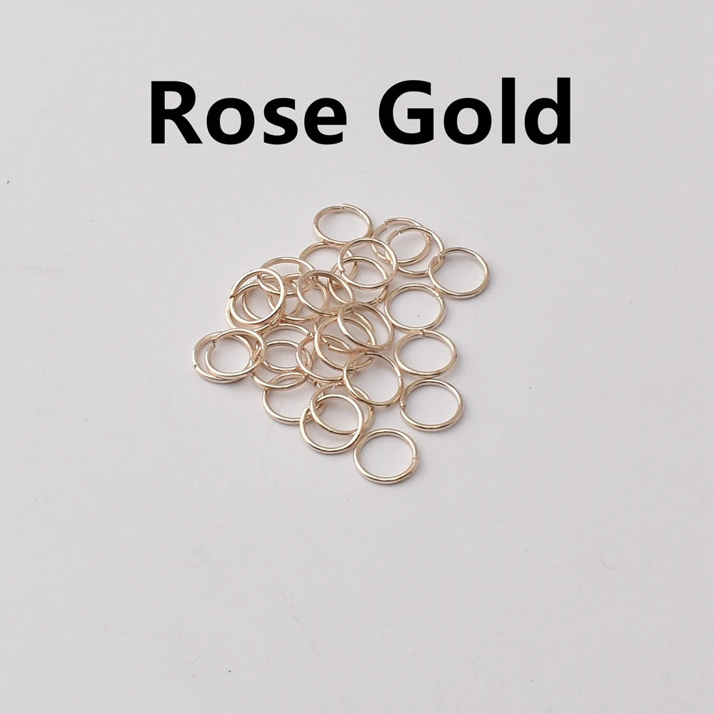 100-200Pcs/Lot 3-8mm Single Loop Open Jump Rings Split Rings Connectors For Jewelry Making Supplies Diy Handmade Accessories 
