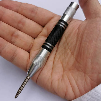 Automatic Centre Punch General Woodworking Metal Drill Adjustable Spring Loaded Automatic Punch Hand Tools for Metal Wood Gla