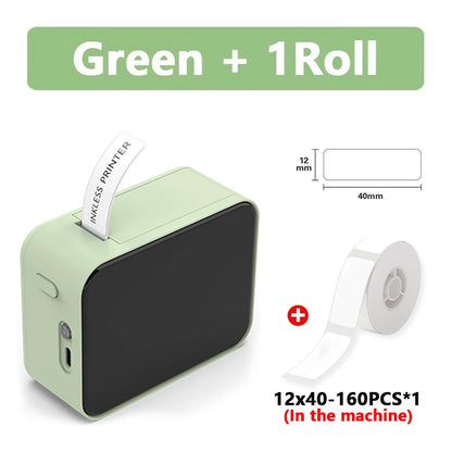 Marklife P15 Mini Portable Label Printer Smart Pocket Printer Thermal Adhesive Sticker Labeling Machine ot 3PK Label Paper No