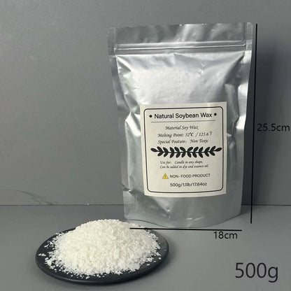 500g/1kg Natural Soy Wax Flake DIY Candle Making Supplies Scented Candle Raw Material Smokeless Candles Wicks Making Crafts -