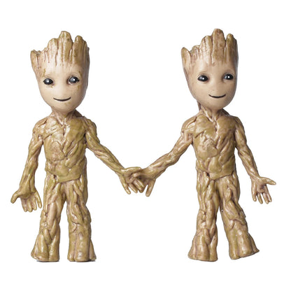 Desktop Decor Mini Anime Figurine Tree Man Miniature Model Cute Groot Doll Toy Home Accessories Ornament Handicraft Gifts