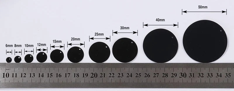 10g/Pack Round Sequin 6mm 8mm 10mm 15mm 20mm 30mm Sewing Sequins For Craft, Jewelry Accessories, Wedding Dress Craft 28 Color