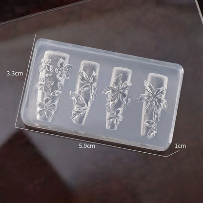 3D Buttons Nail Art Mold Silicone Cute Nail Charms Tool Women DIY Manicure Multi Shapes Button Small Model Resin Buckle Suppl