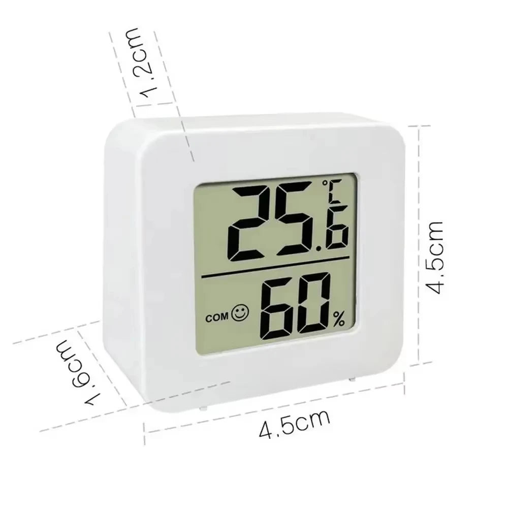 LCD Desktop Alarm Clock Transparent Calendar Weather and Digital Temperature and Humidity Display Home Appliance Smart Life -