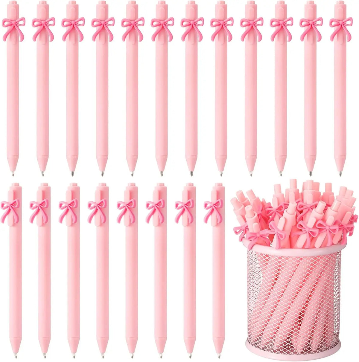 5/10/20/30 Pcs Pink Bow Pens Party Favors For Girls School Birthday Party Office Supply Wedding Butterfly Themed Party Suppli