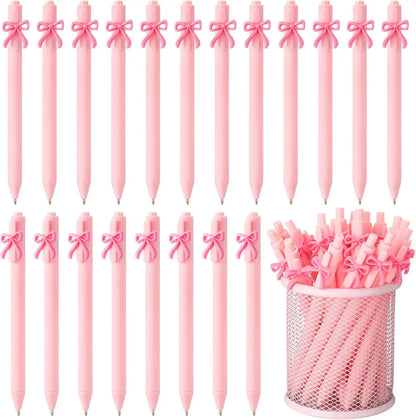 5/10/20/30 Pcs Pink Bow Pens Party Favors For Girls School Birthday Party Office Supply Wedding Butterfly Themed Party Suppli