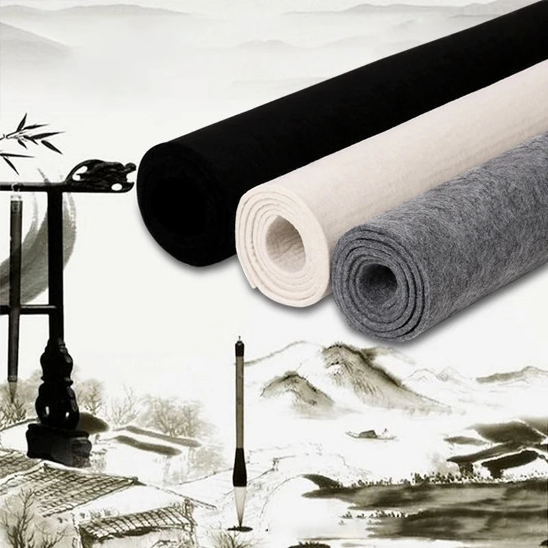 60x120cm Soft Calligraphy Painting Felt Pad 3mm/5mm Wool Felt Pad Portable Beginner Table Felt Mat DIY Sewing Writing Accesso