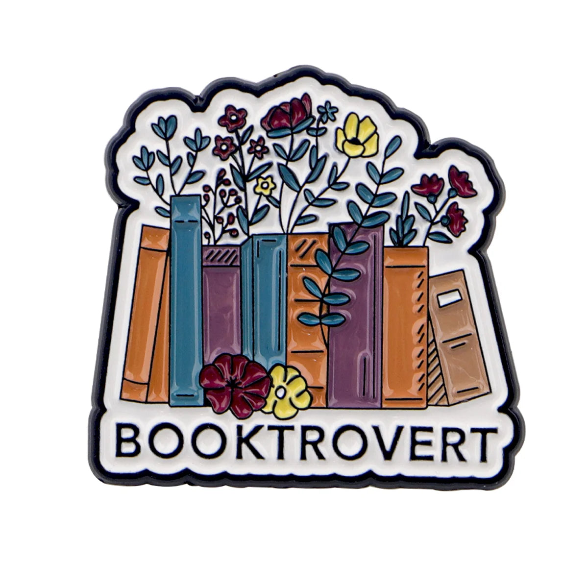 Book Lover Enamel Pin Cute Reading Themed Brooch "Just One More Chapter" Lapel Pins for Backpacks Bookworm Gift - 6