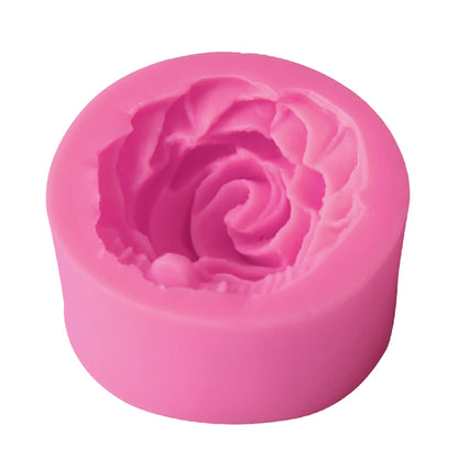 1PC Cake decorating tools 3D Rose Flower Silicone Mold Fondant Gift Decorating Chocolate Cookie Soap Polymer Clay Baking Mold