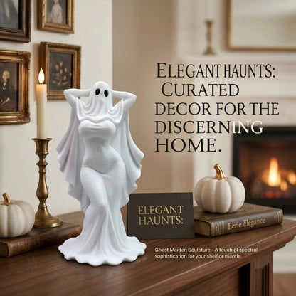 Ghost Girl Ornament, Gothic Style, Collectible Figurine, Home Desk Decoration, Creative Sculpture