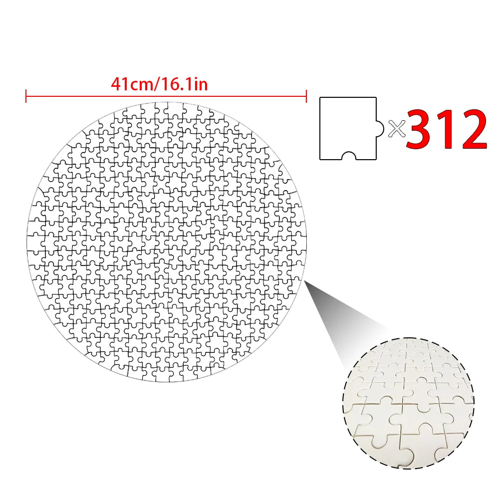 Customized Wooden Puzzles,Wooden Frames in Multiple Color Sizes,Custom Graduation Photo Puzzles as Creative Gifts - 41x41cm 3