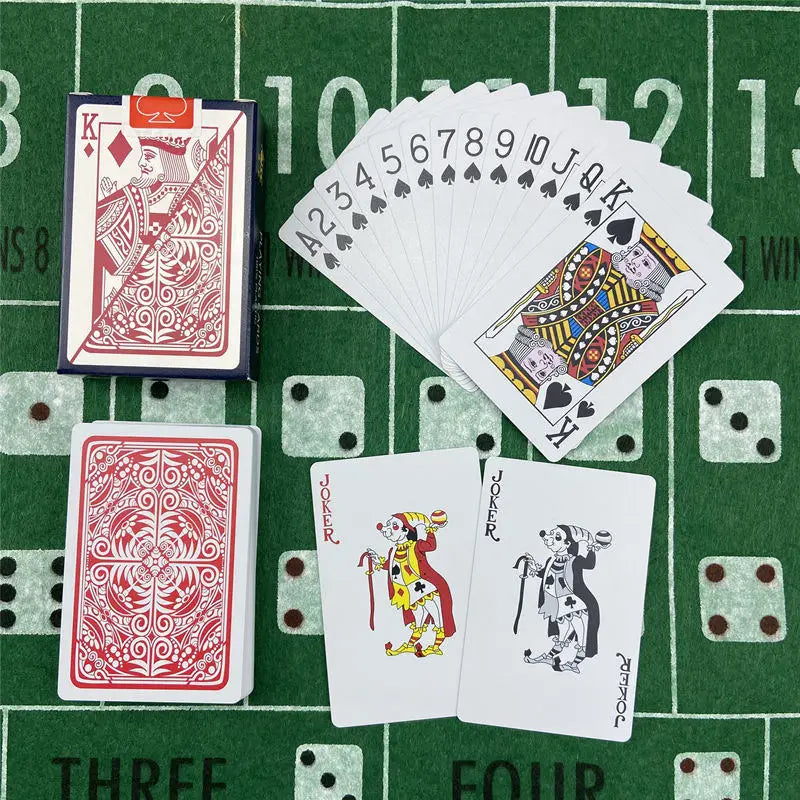 Playing Cards Plastic Baccarat Texas Hold'em Poker 58mm(2.28inch)*88mm(3.46inch) PVC Pokers Board Game Waterproof Wearable Ca