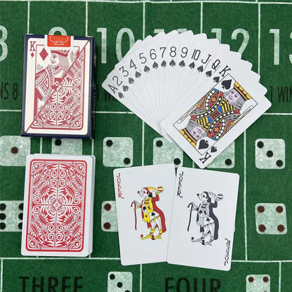 Playing Cards Plastic Baccarat Texas Hold'em Poker 58mm(2.28inch)*88mm(3.46inch) PVC Pokers Board Game Waterproof Wearable Ca