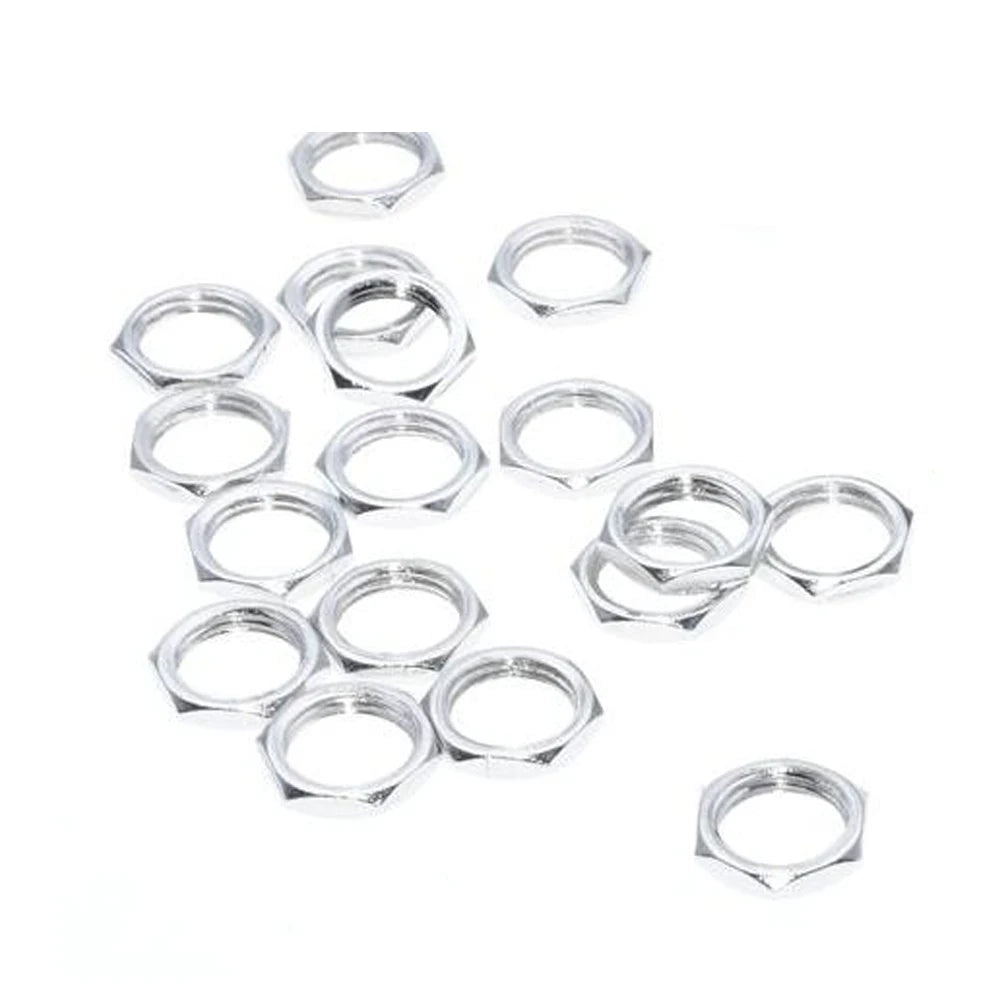 100pcs 3.5mm silver/gold knurled nuts /silver hex nuts - Silver hex nut