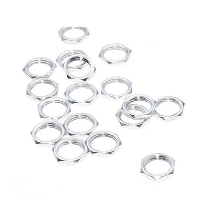 100pcs 3.5mm silver/gold knurled nuts /silver hex nuts - Silver hex nut