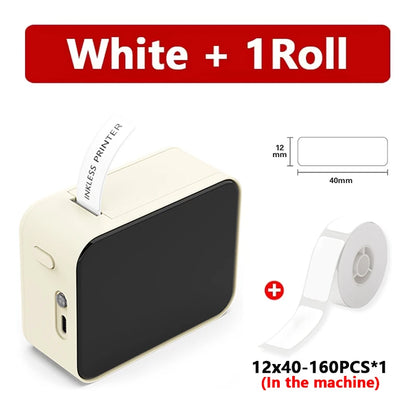 Marklife P15 Mini Portable Label Printer Smart Pocket Printer Thermal Adhesive Sticker Labeling Machine ot 3PK Label Paper No
