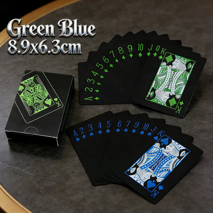 Playing Cards Game Poker Cards board child kid toy Waterproof Plastic PVC black blue red yellow green deck card high-end clas