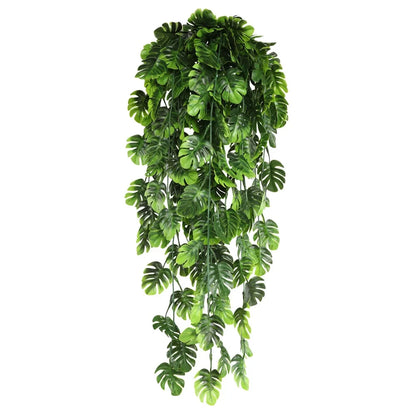 Persian fern Leaves Vines Home Room Decor Hanging Artificial Plant Plastic Leaf Grass Wedding Party Wall Balcony Decoration
