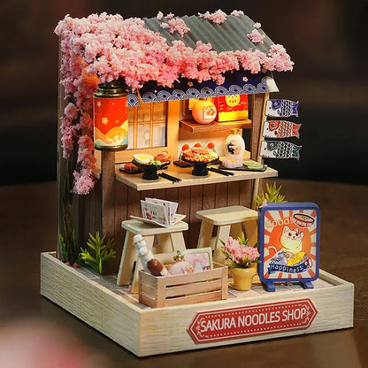 Mini Doll House DIY Small House Kit Handmade 3D Puzzle Assembly Model Building Room Bedroom Decoration Wooden Craft BirthdayG