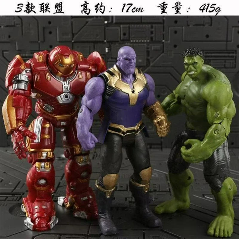 Comics The Avengers Hero Goods, Iron Man, Spider-Man, Hulk, Desktop Decoration Model, Children's Toys, Birthday Gifts.