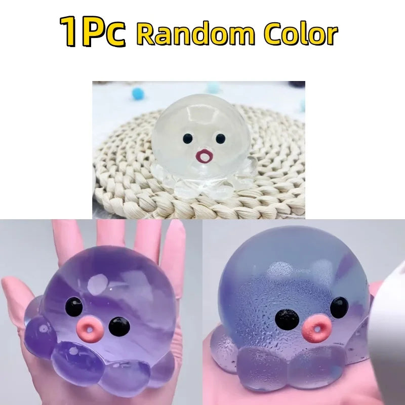 Homemade Bubble Octopus Squeeze Toy for Relax Fun Party & Birthday Gift Slow Rebound TPR Material Interactive Sensory Game To