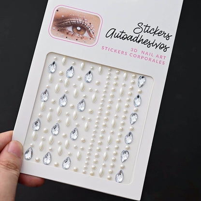 Stickers On The Face Rhinestone DIY Eyes Face Self Adhesive Temporary Tattoo For Makeup Party Festival Face Jewels Diamonds G