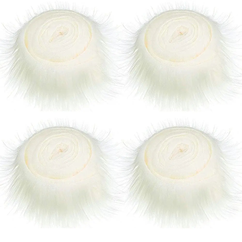 Handmade Soft Fluffy Trimming Apparel Sewing Faux Fur Ribbon Tapes Trim Fabric Roll Plush Fur Stripe Long Plush Fur Fabric - 