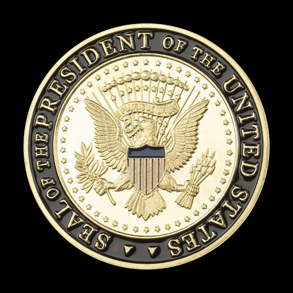 United States Secret Service Souvenir Coin Plated Golden Commemorative Coin Collectible Gift Collection Art Challenge Coin