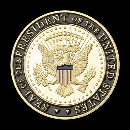 United States Secret Service Souvenir Coin Plated Golden Commemorative Coin Collectible Gift Collection Art Challenge Coin
