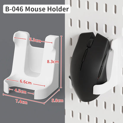 Home Study Storage Pegboard: Suitable for Displaying Figurines, Desk-Top Standing & Clip-On Storage for Furniture Items