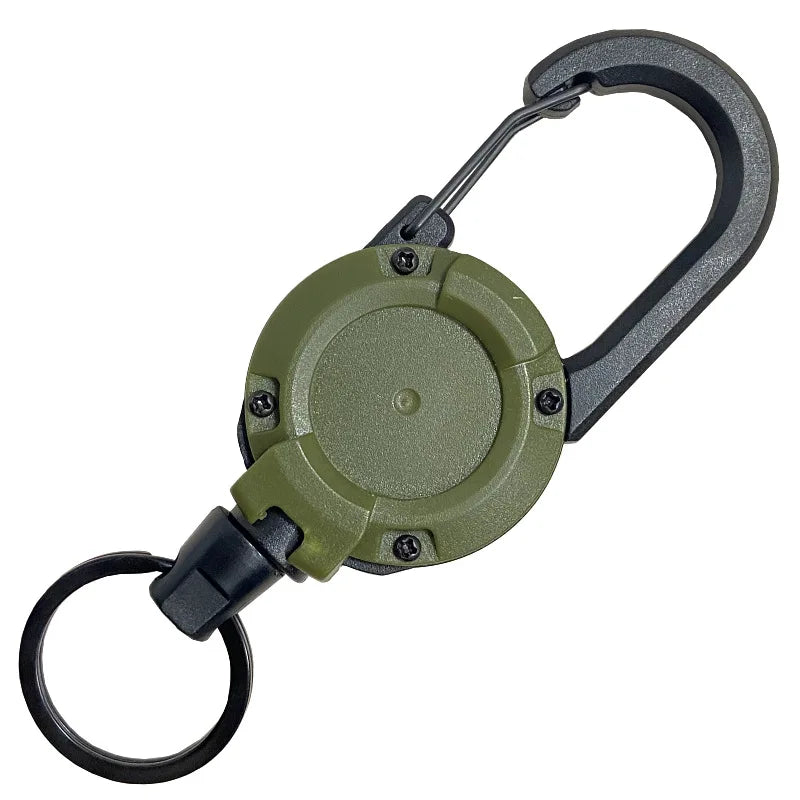 Outdoor Double Headed Clip Buckle, Work Permit Hanging Buckle, Keychain, Fishing Buckle, Telescopic Buckle, Easy to Pull Buck