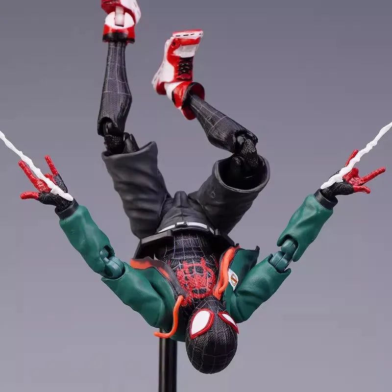 Sv Action Spiderman Miles Morales Action Figure Collection Sentinel Marvel Spider-Man Into the Spider Verse Figures Model Toy