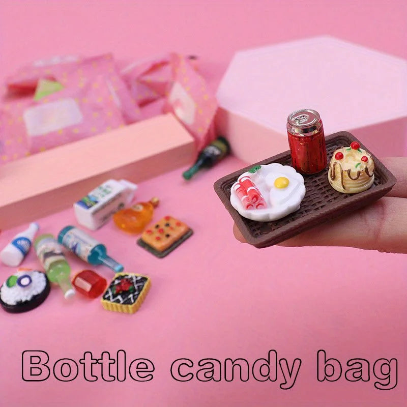 Adorable Miniature Food Beverage Items Candy Bag Mock Ups Party Favors Surprise Gifts Christmas Piñata Stuffer Animal Props