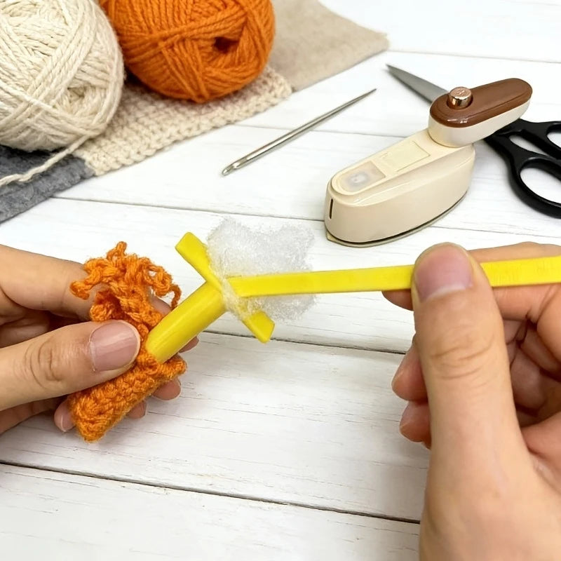DIY Cotton Stuffing Tool For Plush Dolls,Sewing Crochet Filling Tool,Handheld Stuffed Doll Fabric Filler Handmade Craft Suppl